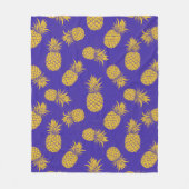 Couverture Polaire Modern Tropical Pineapple Watercolor (Devant)