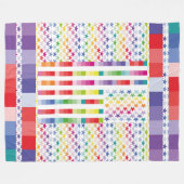 COUVERTURE POLAIRE MODERN VERSION MULTICOLOR USA/EEUU FLAG MASANSER (Devant (Horizontal))