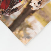 Couverture Polaire Moderne 12 Photo Collage Nom du script Monogramme (Coin)