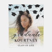 Couverture Polaire Moderne 2025 Graduate Photo Graduation (Devant)