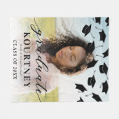 Couverture Polaire Moderne 2025 Graduate Photo Graduation (Devant (Horizontal))