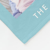 Couverture Polaire Moderne 3 Photo Collage couleur modifiable (Coin)