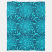 Couverture Polaire Moderne Aqua Blue tendance (Devant)