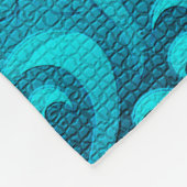 Couverture Polaire Moderne Aqua Blue tendance (Coin)