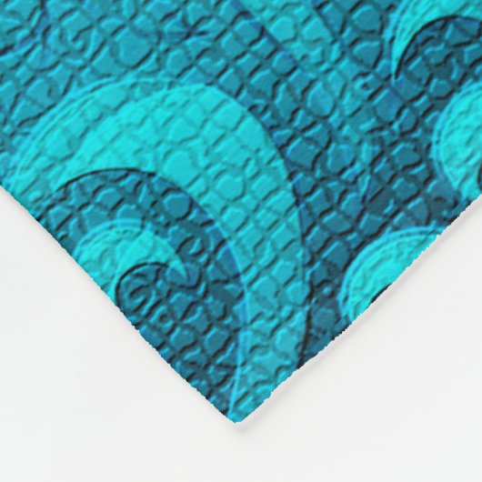 Couverture Polaire Moderne Aqua Blue tendance (Coin)