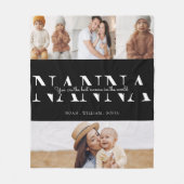 Couverture Polaire Moderne Best nanna noir et blanc 4 photo (Devant)