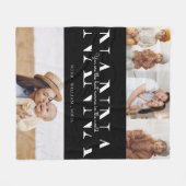 Couverture Polaire Moderne Best nanna noir et blanc 4 photo (Devant (Horizontal))