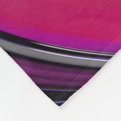 Couverture Polaire Moderne Bleu Gris Magenta Couleur Bloc Fractal (Coin)