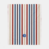 Couverture Polaire Moderne Chic rayé (Devant)