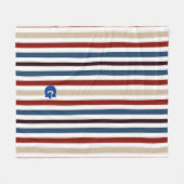 Couverture Polaire Moderne Chic rayé (Devant (Horizontal))