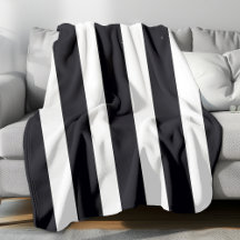 Moderne Chic rayures noires et blanches Classique