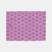 Couverture Polaire Moderne chic texturé violet motif ikat chevron (Devant (Horizontal))