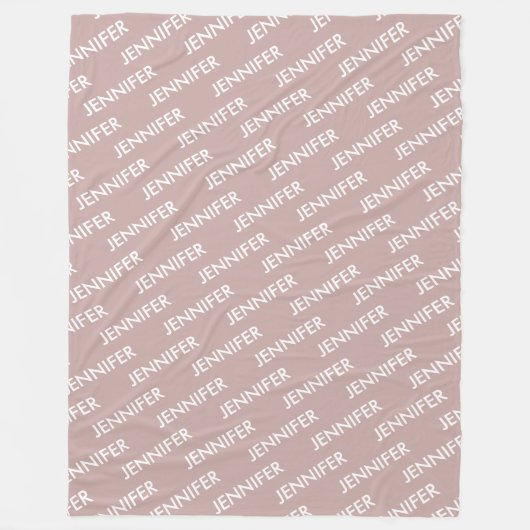 Couverture Polaire Moderne Chic Vous L'Appelez Personnalisé Dusty Ros (Devant)