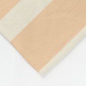 Couverture Polaire Moderne crème rayée or (Coin)