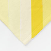 Couverture Polaire Moderne Design Vanille Jaune Blanc Trappes tendanc (Coin)