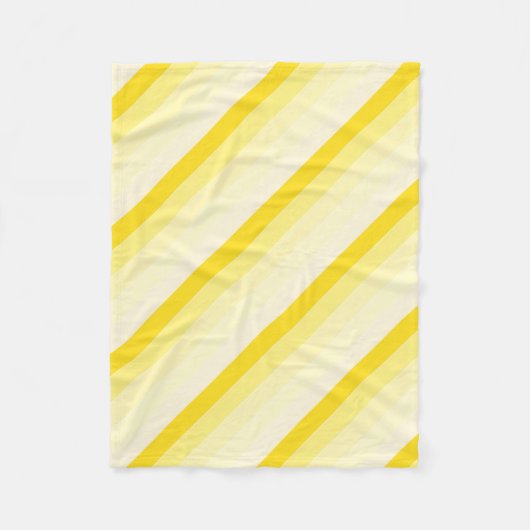Couverture Polaire Moderne Design Vanille Jaune Blanc Trappes tendanc (Devant)