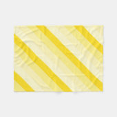 Couverture Polaire Moderne Design Vanille Jaune Blancs (Devant (Horizontal))