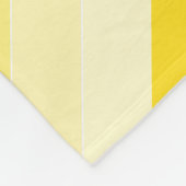 Couverture Polaire Moderne Design Vanille Jaune Blancs (Coin)