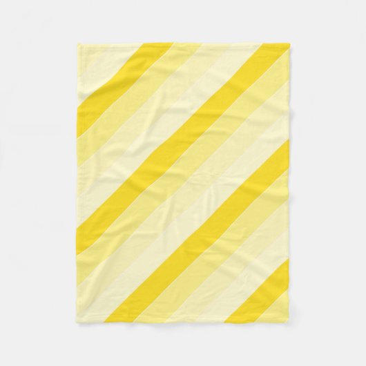 Couverture Polaire Moderne Design Vanille Jaune Blancs (Devant)