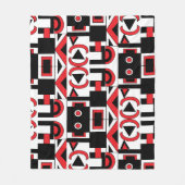 Couverture Polaire Moderne du milieu du siècle Abstrait géométrique C (Devant)