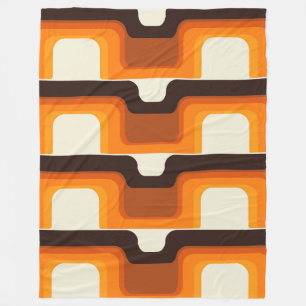 Couverture Polaire Moderne du milieu du siècle rencontre Orange des