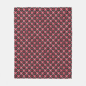 Couverture Polaire Moderne, élégant, à damiers blanc noir (Devant)