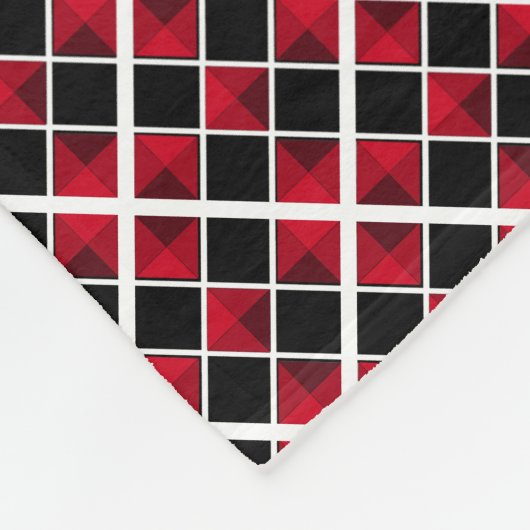 Couverture Polaire Moderne, élégant, à damiers blanc noir (Coin)
