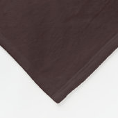 Couverture Polaire Moderne Élégant Nom commercial Monogramme | Brun f (Coin)