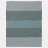 Couverture polaire moderne en bloc de couleur vert (Devant)