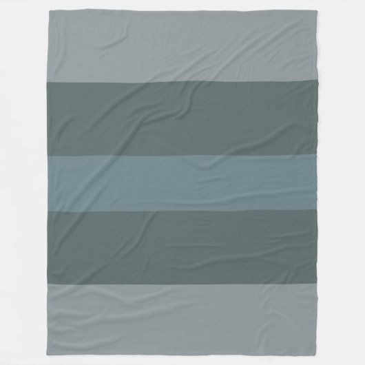 Couverture polaire moderne en bloc de couleur vert (Devant)