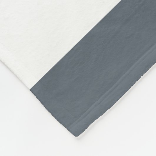 Couverture Polaire Moderne épaisse rayures blanches Carré noir Monogr (Coin)