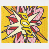 Couverture Polaire Moderne Fun Typographie Comic Book POP tendance (Devant (Horizontal))