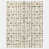 Couverture Polaire Moderne géométrie linéaire boho ID1276 (Devant)