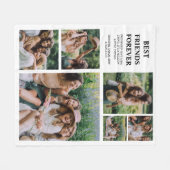 Couverture Polaire Moderne Meilleur Amis Pour | 6 Photo (Devant (Horizontal))