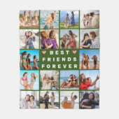 Couverture Polaire Moderne Meilleur Amis Pour Toute L'Année : Collage (Devant)