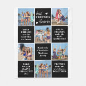 Couverture Polaire Moderne Meilleurs AMIS Forever Custom Photo Collag (Devant)