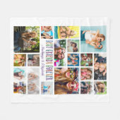 Couverture Polaire Moderne MEILLEURS AMIS POUR TOUJOURS Collage photo (Devant (Horizontal))