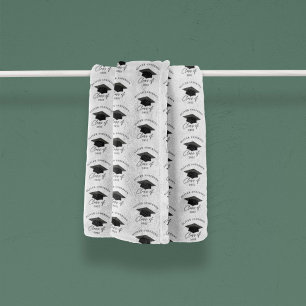 Couverture Polaire Moderne minimaliste élégant noir blanc graduation