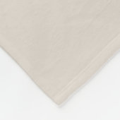 Couverture Polaire Moderne Monogramme Gras Initial Crème Beige Minima (Coin)