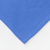 Couverture Polaire Moderne monogramme initiale lettre mignonne bleu c (Coin)