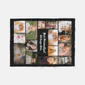 Couverture Polaire Moderne Personnalisé 16 Photo Collage Couleur pers (Devant (Horizontal))