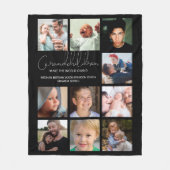 Couverture Polaire Moderne | Petits-enfants | Photo Collage Fleece Bl (Devant)
