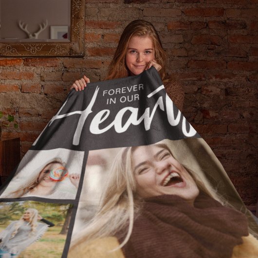 Couverture Polaire Moderne Pour Toujours Dans Nos Coeurs | Mémorial