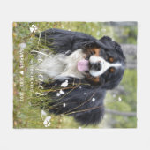 Couverture Polaire Moderne pour toujours dans nos coeurs Pet photo Me (Devant (Horizontal))