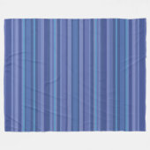 Couverture Polaire Moderne Rayure Bleue Violette (Devant (Horizontal))