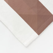 Couverture Polaire Moderne rose or blanc rayures chic fille (Coin)