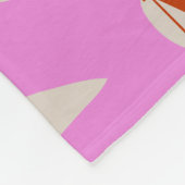 Couverture Polaire Moderne Rose Oro Monogramme Fleur Conception perso (Coin)