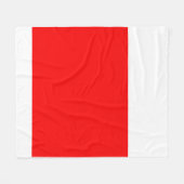 Couverture polaire moderne rouge et blanc (Devant (Horizontal))