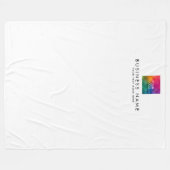 Couverture Polaire Moderne Simple Modèle Votre Logo Ici Élégant (Devant (Horizontal))