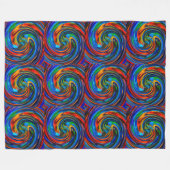 Couverture Polaire Moderne Swirl Abstract Art #8 (Devant (Horizontal))